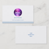 抽象的な青はロゴの名刺を一周します 名刺 (正面/裏面)