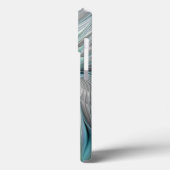 抽象的な青緑の蝶のファンタジーフラクタルアート Case-Mate iPhoneケース (裏面 / 左)