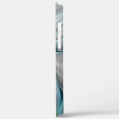 抽象的な青緑の蝶のファンタジーフラクタルアート Case-Mate iPhoneケース (裏面 / 左)