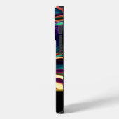 抽象的な青 紫 金 緑エメラルドグリーン 黄色 Case-Mate iPhoneケース (裏面 / 左)
