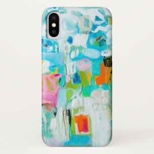 抽象的な青 iPhone X ケース