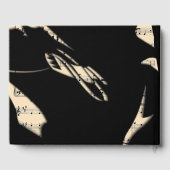 抽象的な音楽のゲストブック ピンク ゲストブック (裏面)