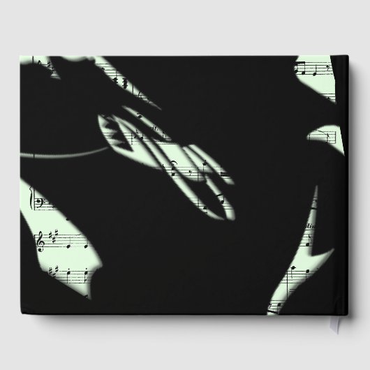 抽象的な音楽のゲストブック ミント ゲストブック (裏面)