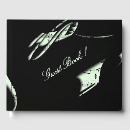 抽象的な音楽のゲストブック ミント ゲストブック