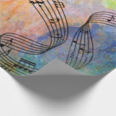 抽象的な音楽 ラッピングペーパー (角)