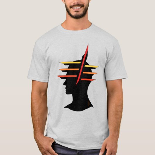 抽象的な頭部 Tシャツ (正面)