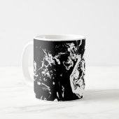 抽象的な顔 インシデントアート マグカップ (正面左)