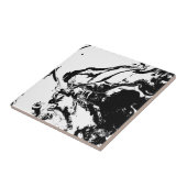 抽象的な顔 偶発的な芸術 セラミックタイル (側面)