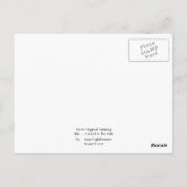 抽象的な風景芸術の木々と森の絵 ポストカード (裏面)