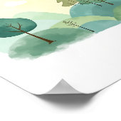 抽象的な風景 ポスター (角)