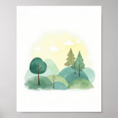 抽象的な風景 ポスター (正面)