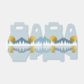 抽象的な風景 - 黄金の冬の夕日と朝日 フェイバーボックス (折り畳みなし)