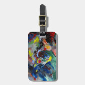 抽象的な馬 ラゲッジタグ (正面縦)