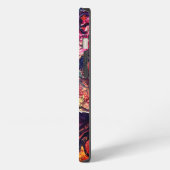 抽象的な魔法の花 ピンク ゴールド iPhoneケース (左側面)