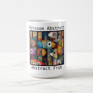 抽象的な魚 コーヒーマグカップ