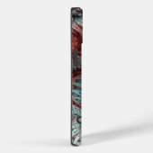 抽象的な鮮やかなファンタジーフラクタルアート ブラウン ブルー Case-Mate iPhoneケース (裏面 / 右)