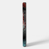 抽象的な鮮やかなファンタジーフラクタルアート ブラウン ブルー Case-Mate iPhoneケース (裏面 / 左)