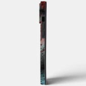 抽象的な鮮やかなファンタジーフラクタルアート ブラウン ブルー Case-Mate iPhoneケース (裏面 / 左)