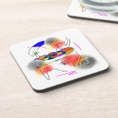 抽象的な鳥のコースター コースター (左側)