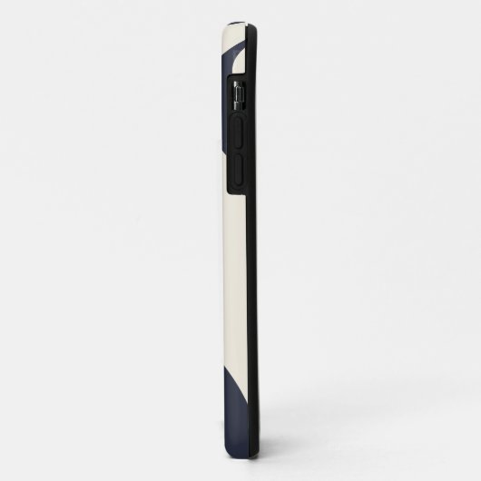 抽象的な鳥のミニマリストネイビーブルーのスマホケース Case-Mate iPhoneケース (裏面/左)
