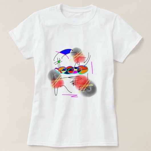 抽象的な鳥 Tシャツ (デザイン正面)