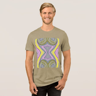 抽象的な黄色 トライブレンドTシャツ