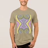 抽象的な黄色 トライブレンドTシャツ (正面)