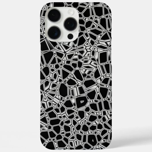 抽象的な黒と白のクリプトナイト Case-Mate iPhoneケース (裏面)