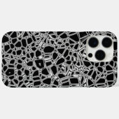 抽象的な黒と白のクリプトナイト Case-Mate iPhoneケース (裏面 (横))