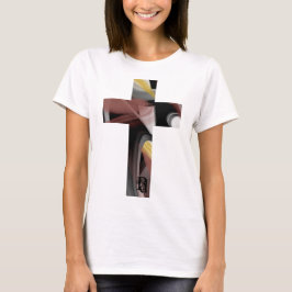 抽象的な黒と白のパウダリーTシャツのトレンド Tシャツ