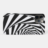 抽象的な黒と白の渦巻き螺旋階段ケース- Case-Mate iPhoneケース (裏面(横))