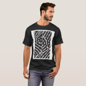 抽象的な黒と白のTシャツ Tシャツ (正面フル)