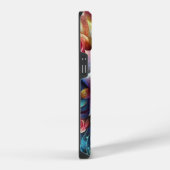 抽象的な3Dのバラ iPhoneケース (右側面)