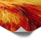 抽象的な3Dデジタルオイルペイント ポスター (角)