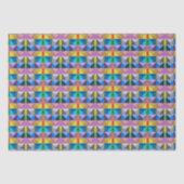 抽象的な3Dトライアングルパターン 薄葉紙 (正面)