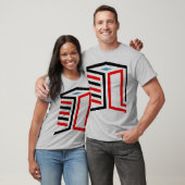 抽象的な3D幾何学キューブデザイン Tシャツ (ユニセックス)