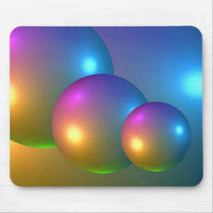 抽象的な3d球 マウスパッド