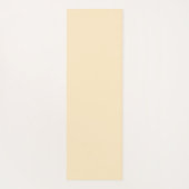 抽象的な70年代のレトロなオレンジと青の波状ストライプパターン ヨガマット (裏面)