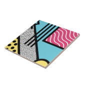 抽象的な80sメンフィスのポップアートのスタイルのグラフィック タイル (側面)