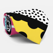 抽象的な80sメンフィスのポップアートのスタイルのグラフィック ネクタイ (ロール)