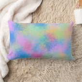 抽象的な（ばちゃばちゃ）跳ねるの装飾的な枕 ランバークッション (ブランケット)