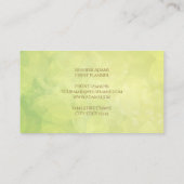抽象的な《写真》ぼけ味の緑のライムtexture.text. 名刺 (裏面)