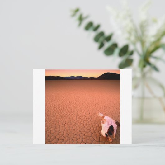 抽象的な 砂漠の死の谷 ポストカード (スタンド正面)