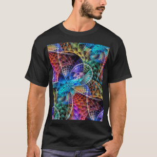 抽象的な(骨)突起のフラクタルX Tシャツ