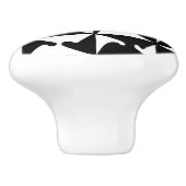 抽象的な#1陶磁器のノブ セラミックノブ (側面)