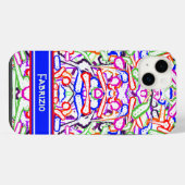 抽象的な iPhoneケース (裏面横)