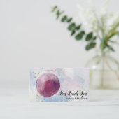 *~*抽象的なCosmoは水彩画の空の宇宙を主演します 名刺 (スタンド正面)