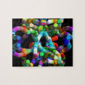 抽象的なDNA ジグソーパズル (横)