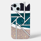抽象的なiPhone 15ケースデザイン Case-Mate iPhoneケース (裏面)