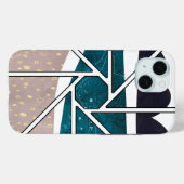 抽象的なiPhone 15ケースデザイン Case-Mate iPhoneケース (裏面 (横))
